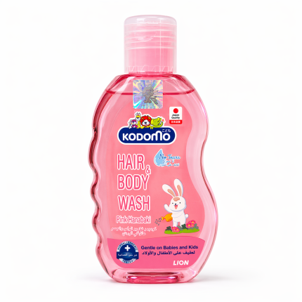 Kodomo Pink Hanabaki Hair & Body Wash (200ml)