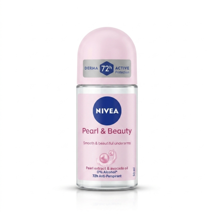 NIVEA Pearl & Beauty Deodorant Roll-On for Women – 50ml