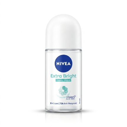 Nivea Extra Bright Happy Shave Antiperspirant Roll-On 50ml