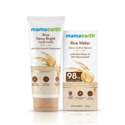 Mamaearth Rice Water Glass Skin Combo