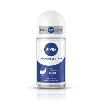 NIVEA Protect & Care Anti-Perspirant Roll-On – 50mL