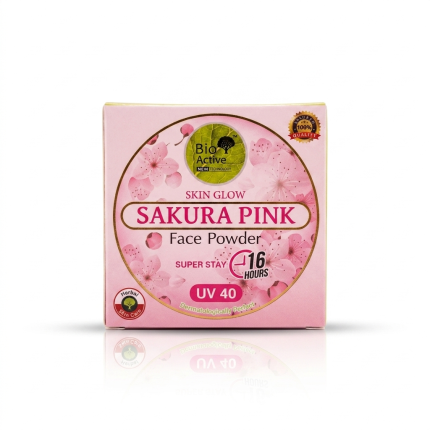 Bio Active Skin Glow Sakura Pink Face Powder