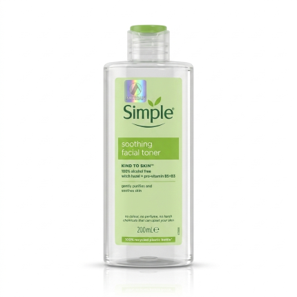 Simple Kind to Skin Soothing Facial Toner with Vitamin B5 & Witch Hazel