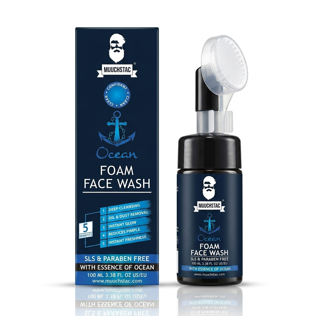 Muuchstac Ocean Foam Face Wash for Men 100ml Muuchstac Ocean Foam Face Wash for Men 100ml