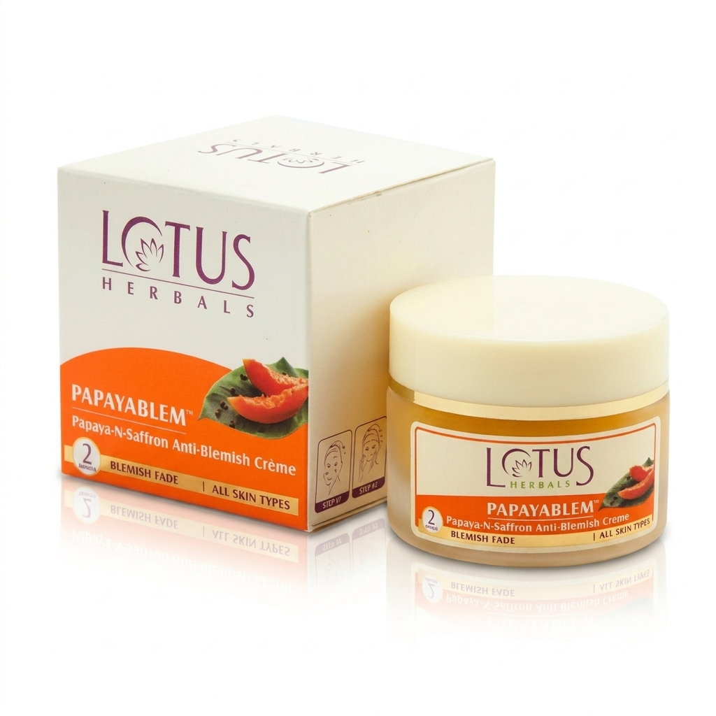 Lotus Herbals Papayablem Papaya-n-Saffron Anti-Blemish Cream Lotus Herbals Papayablem Papaya-n-Saffron Anti-Blemish Cream