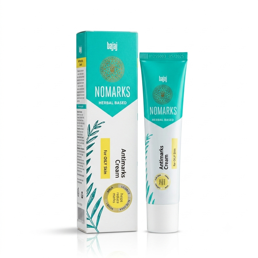 Bajaj Nomarks Herbal Based Antimarks Cream for Oily Skin – 25g Bajaj Nomarks Herbal Based Antimarks Cream for Oily Skin – 25g