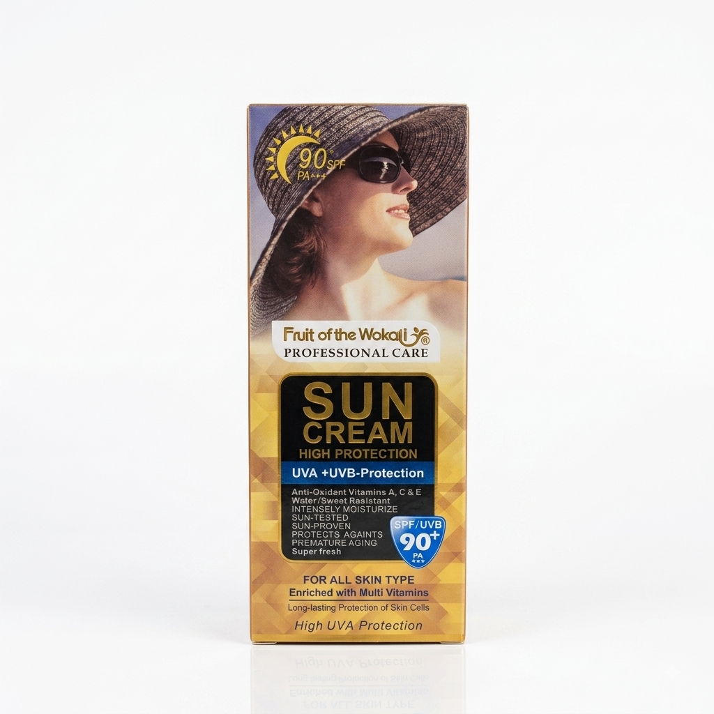 Fruit Of The Wokali Sun Cream High Protection Sunscreen SPF 90+ PA+++ (130ml) Fruit Of The Wokali Sun Cream High Protection Sunscreen SPF 90+ PA+++ (130ml)