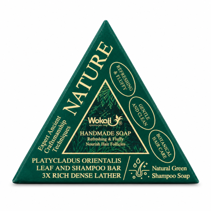 Wokali Nature Handmade Platycladus Orientalis Leaf Shampoo Bar